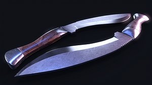 3D Kukri Knife