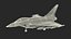 3D Eurofighter Typhoon Jet with Weaponry