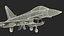 3D Eurofighter Typhoon Jet with Weaponry