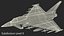 3D Eurofighter Typhoon Jet with Weaponry