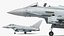 3D Eurofighter Typhoon Jet with Weaponry