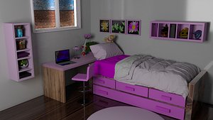 Pink Kids Bedroom
