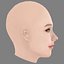 Ruby Stokes Head - No Hair - Low poly head for game