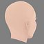 Ruby Stokes Head - No Hair - Low poly head for game