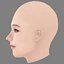 Ruby Stokes Head - No Hair - Low poly head for game