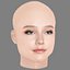 Ruby Stokes Head - No Hair - Low poly head for game
