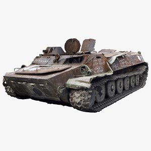MT-LB multi-purpose towing vehicle amphibious tracked armored 3D model