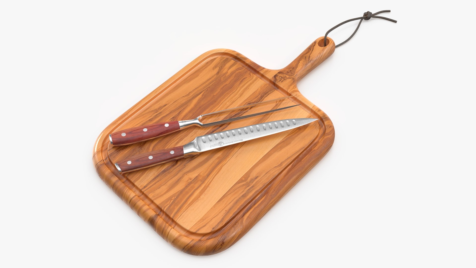 3D Carving Knife and Fork Set on Steak Serving Board https://p.turbosquid.com/ts-thumb/uZ/HPDI15/dn/carvingknifeandforksetonsteakservingboardc4dmodel002/jpg/1707826910/1920x1080/fit_q87/fbe6c6b12d48015f27a127b352a28b7b47fcb7be/carvingknifeandforksetonsteakservingboardc4dmodel002.jpg