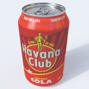 alcohol havana club rum 3D model