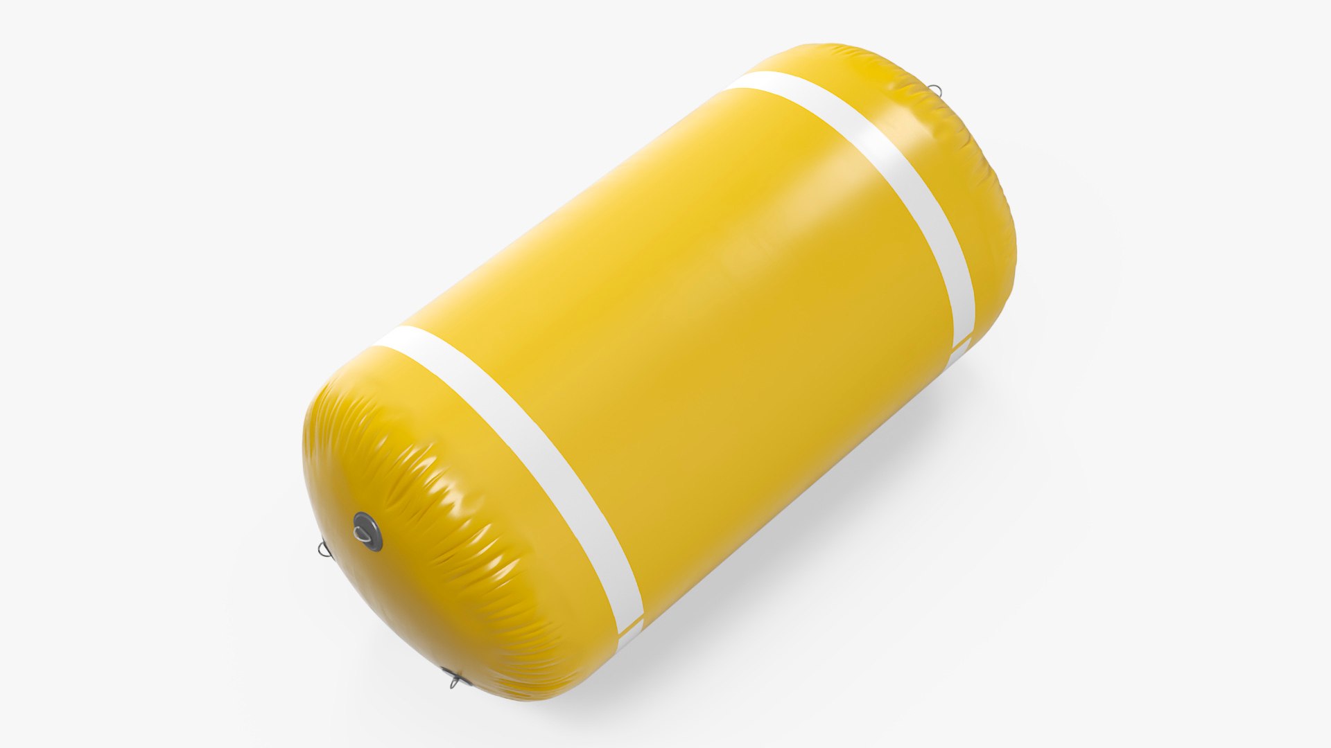 Floating Inflatable Marker Buoy for Water Sport Yellow Line 3D model preview