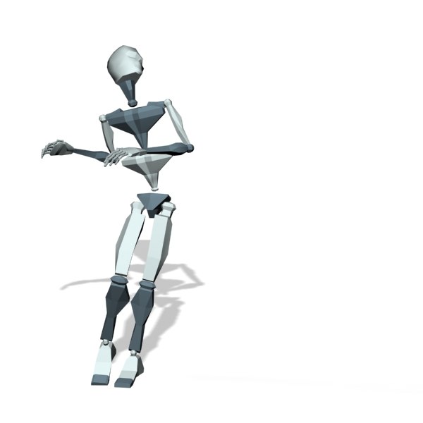 Motion FBX girl shock panic