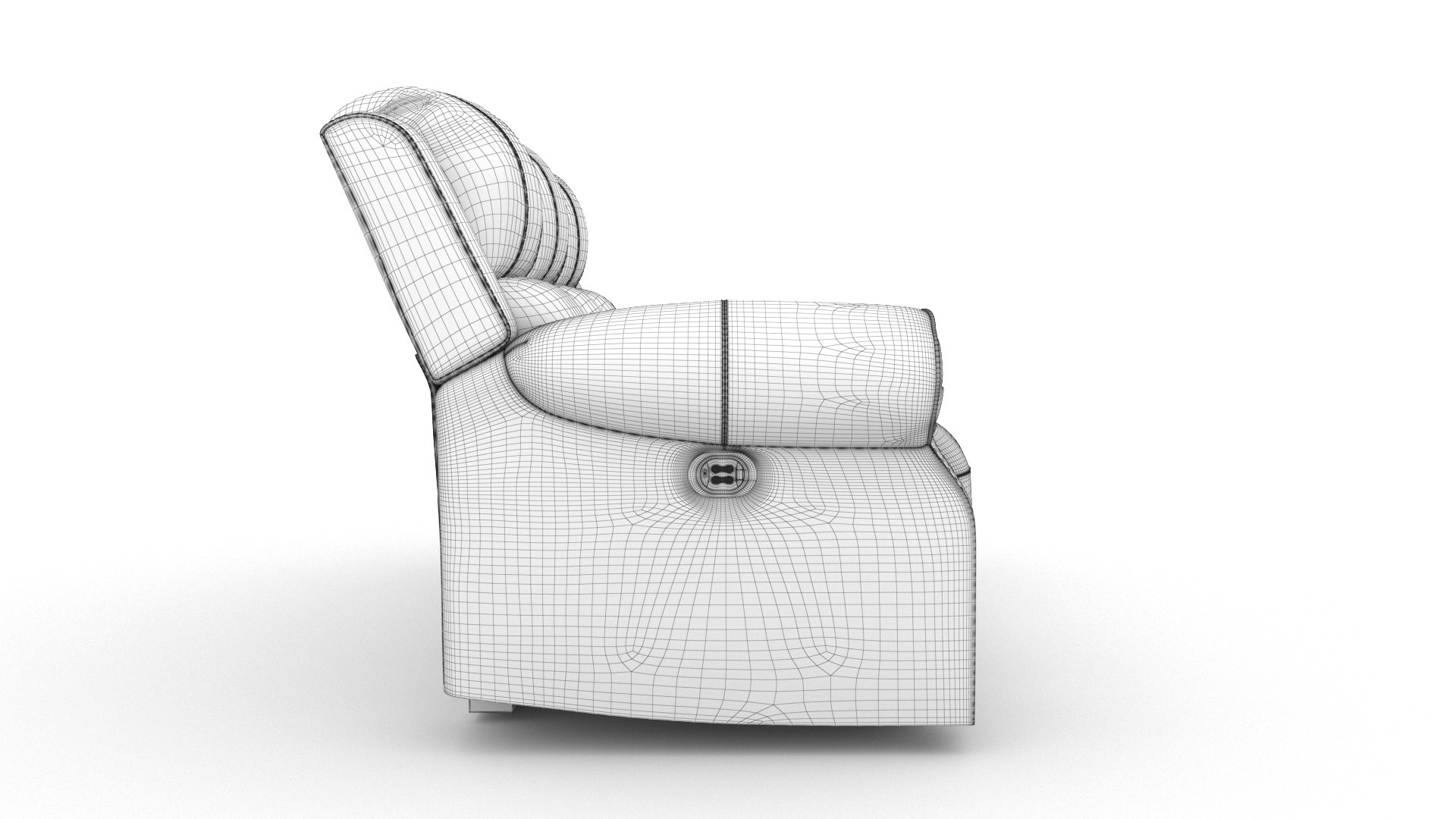 3D Model Reclining Sofa - TurboSquid 2131519