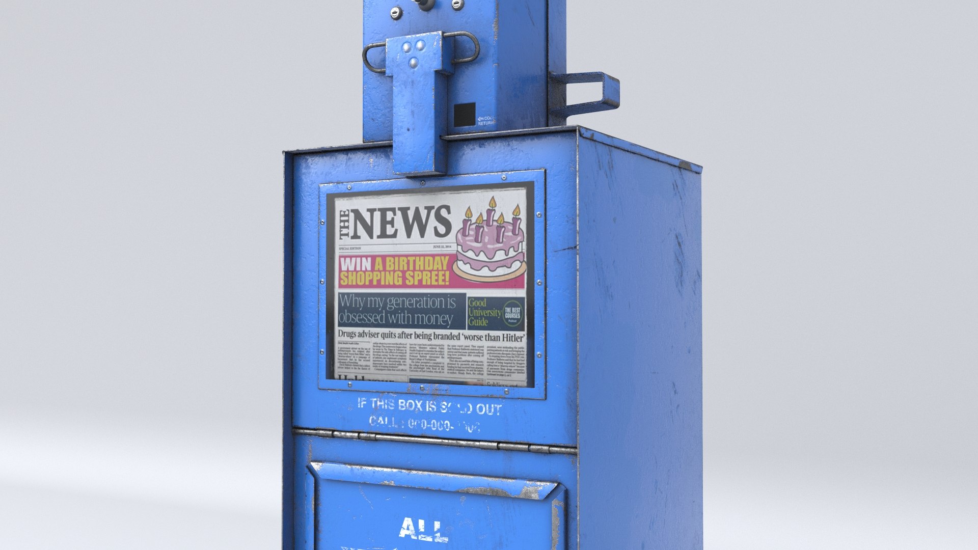 3D model Newspaper Dispenser Blue HD https://p.turbosquid.com/ts-thumb/uZ/OCo4Sa/MH/aaaa/jpg/1660622216/1920x1080/fit_q87/e666cb5a8ea226cf72e4fc463569fe0c19e3d1db/aaaa.jpg