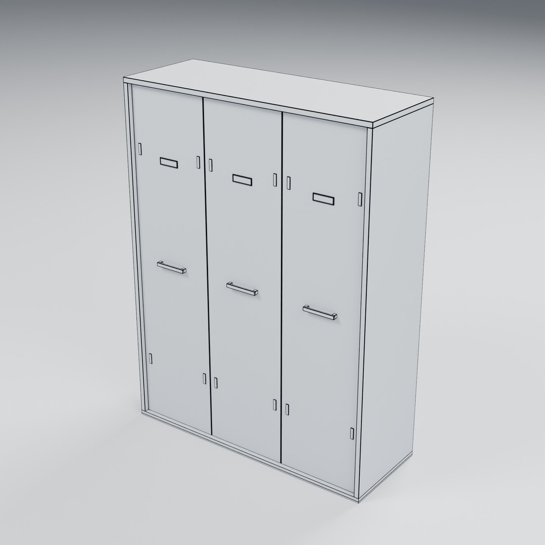 3D Painted Steel Storage Locker Bank - 1350 x 500 x 1800 mm model https://p.turbosquid.com/ts-thumb/uZ/Q31MWj/8q/06_wireframe/jpg/1788950750/1920x1080/fit_q87/a8c6a20a92597e2395f08c1b938ed92d633c7465/06_wireframe.jpg