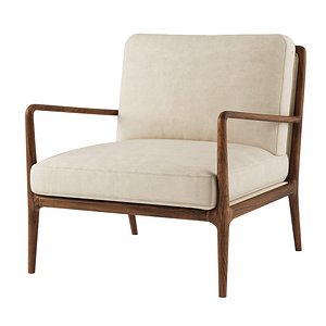 CB2 Lupo Accent Chair 3D