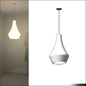 suspended ceiling lamp 3d model