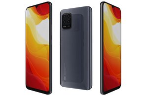3D Xiaomi Mi 10 Lite Cosmic Gray  Low Poly model