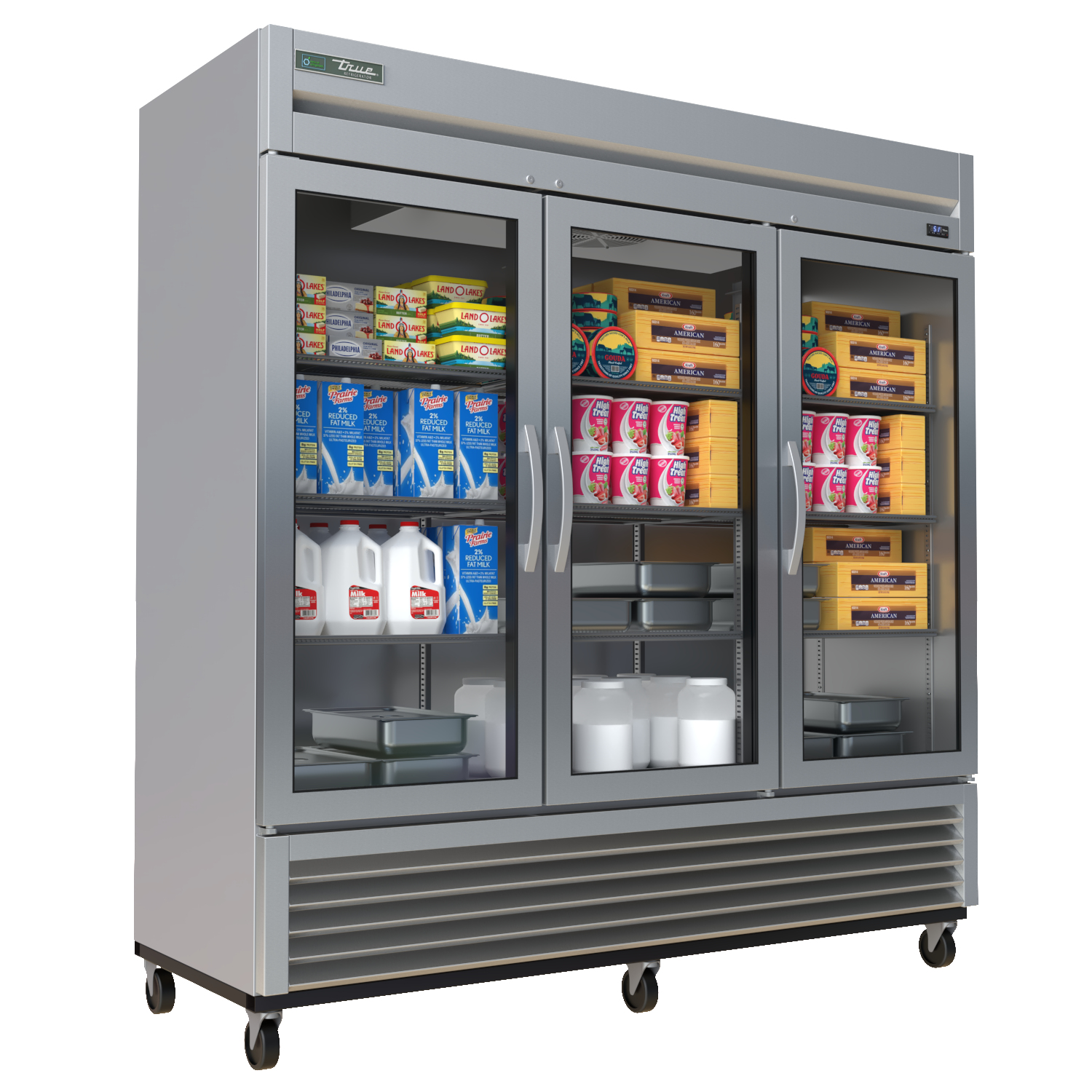 3D REFRIGERATOR AND FREEZER REACHIN TRUE T72HC model TurboSquid