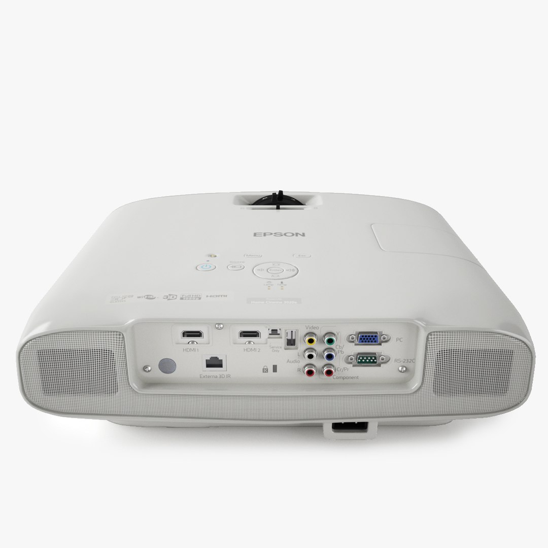 epson powerlite 3020e projector 3d model