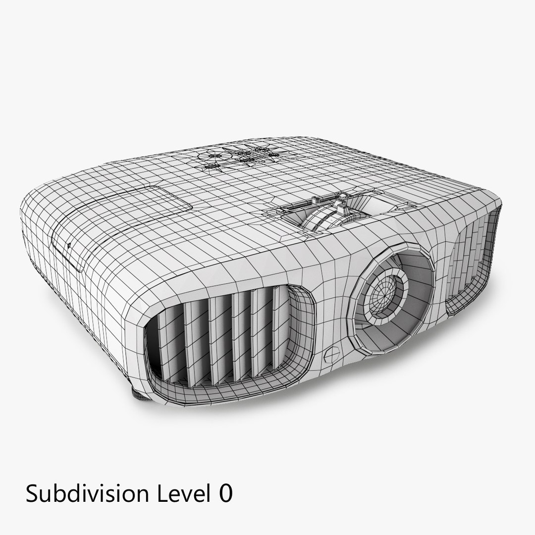 epson powerlite 3020e projector 3d model