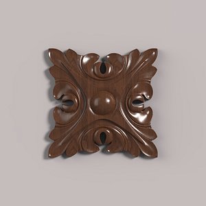 3D carved rosette cnc