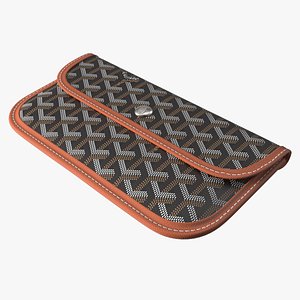 Goyard St Louis Wallet Black 3D
