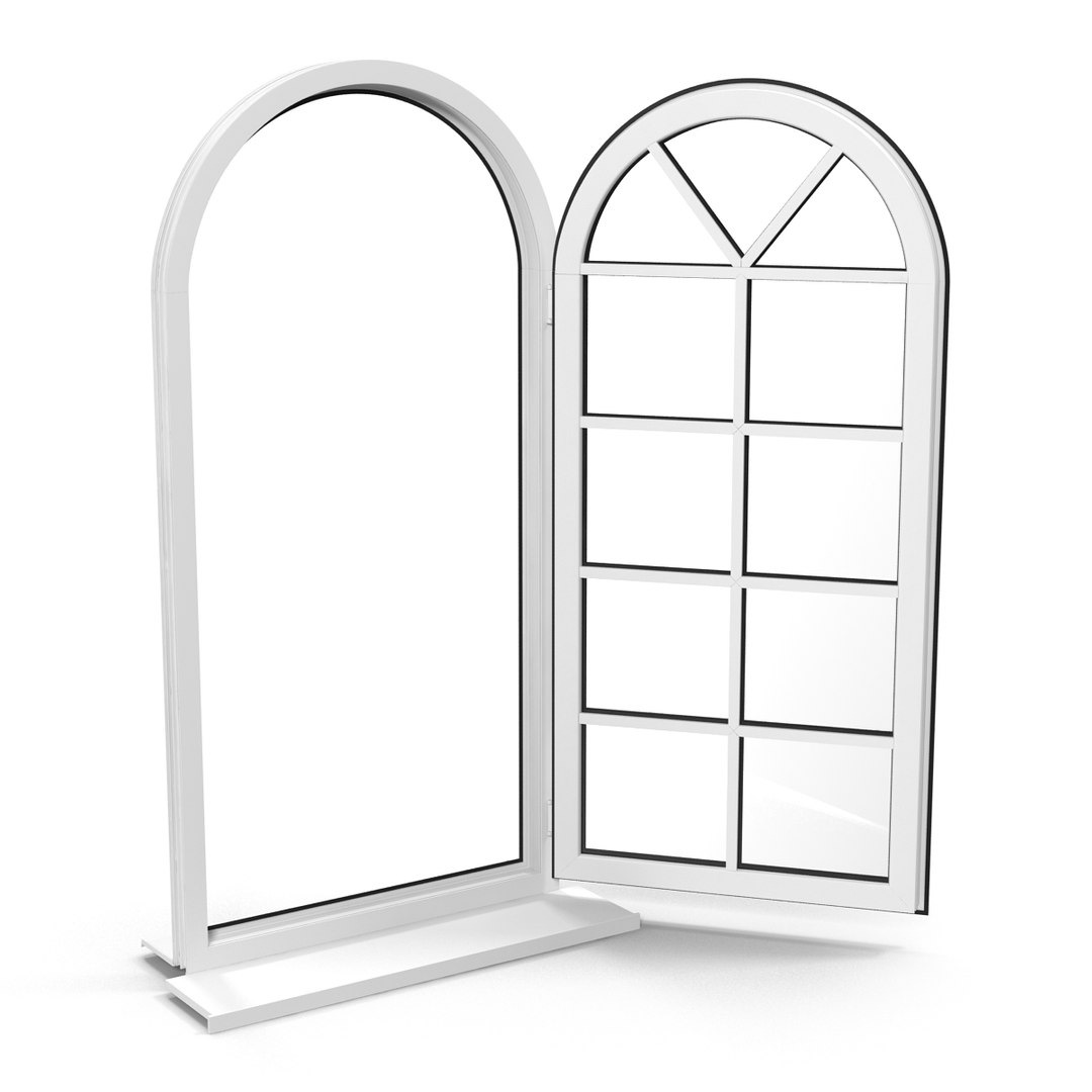 Plastic Window 7 3d Model