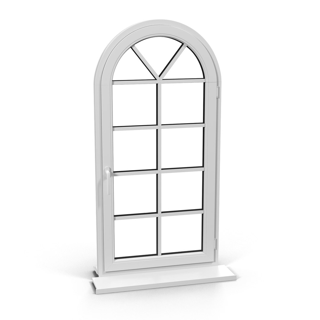 Plastic Window 7 3D model preview