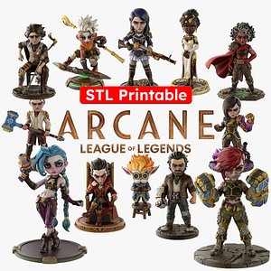 STL Printable - ARCANE- Textured GLBs 3D model