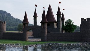 Abandoned castle 3D model