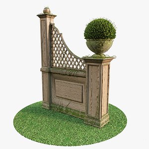Pergola With Vase 3D model