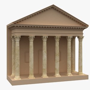 Corinthian Column 02 3D model