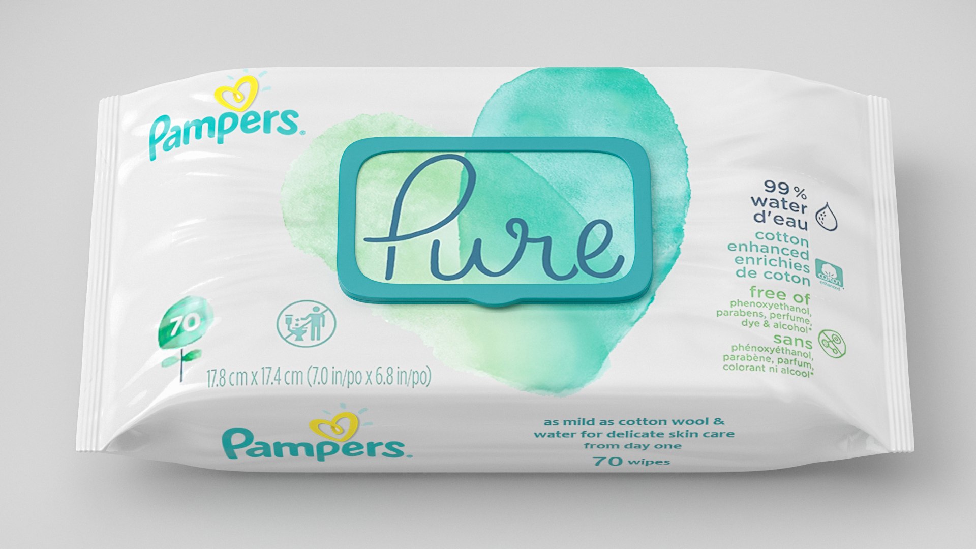 3D Model Wet Wipes Pampers - TurboSquid 1684048