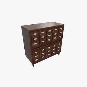 3D apothecary cabinet