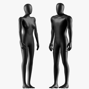 3D model Male and female Mannequin 04