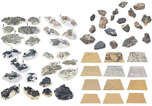 Ultimate Shoreline  Desert Ground Mega Pack - 62 Scanned Assets