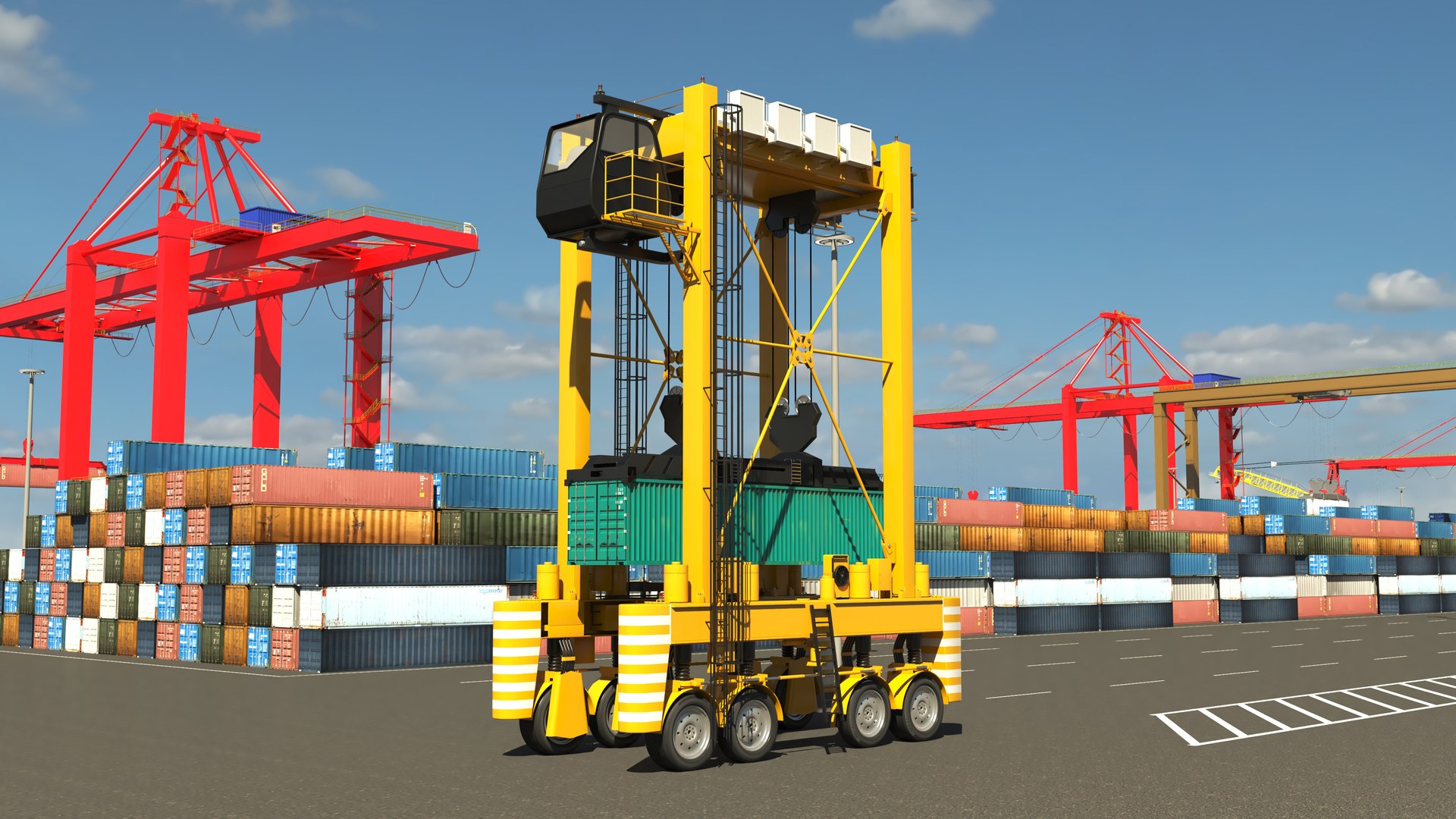 3D Port Terminal Model - TurboSquid 2313580