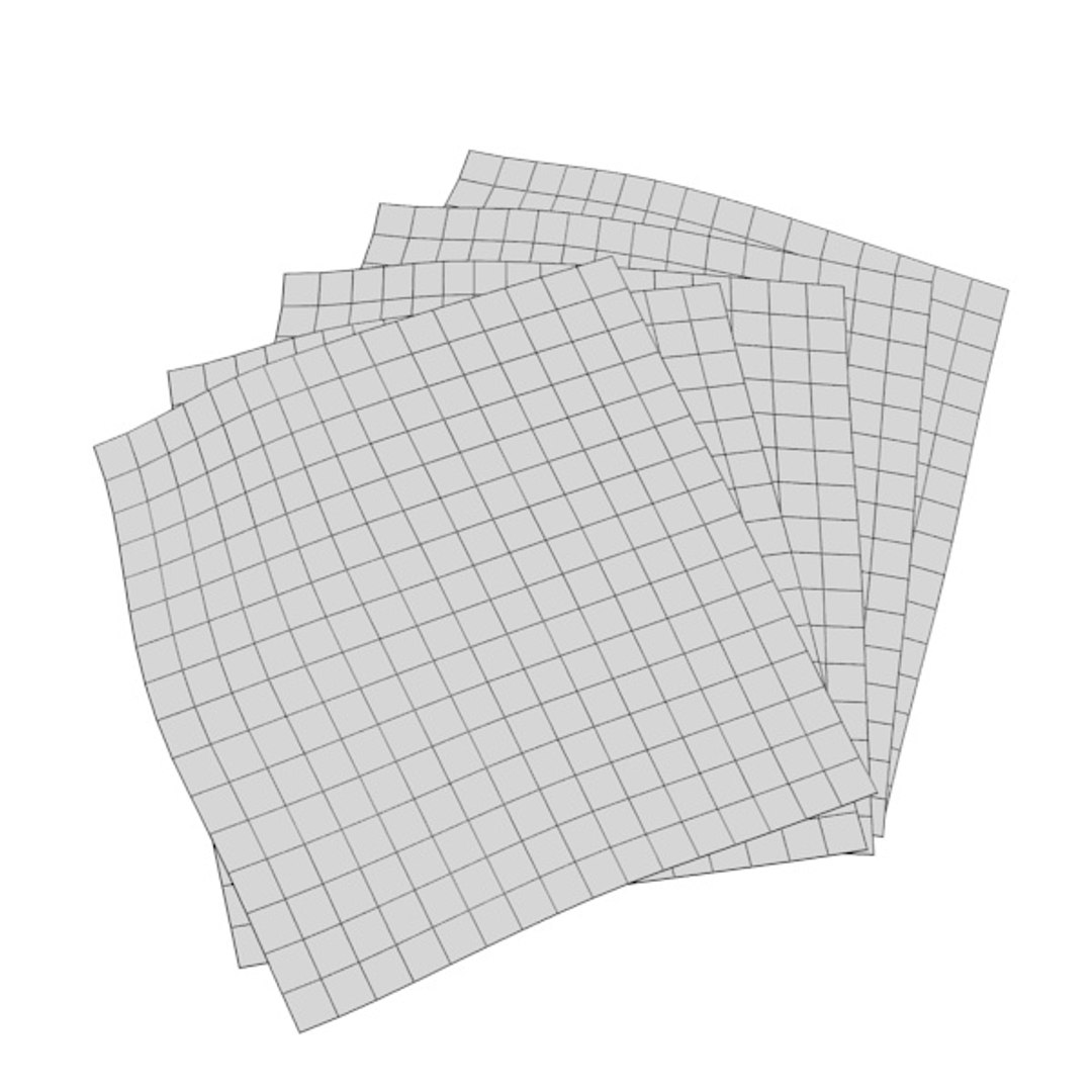3d Note Papers Model
