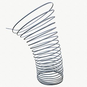 metal spiral spring 3D model