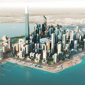 3D model Doha City Qatar