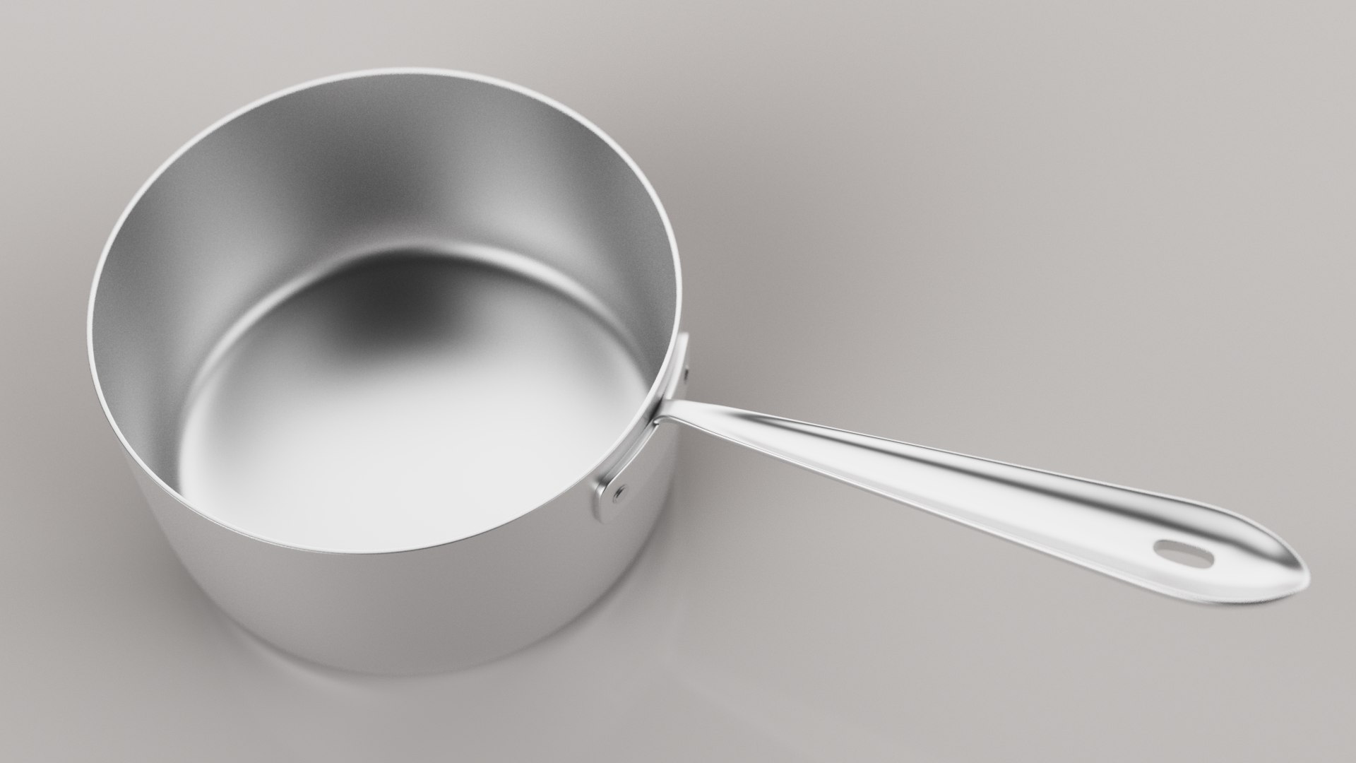 Stainless Steel Cooking Pan Game Ready Low Poly Model - TurboSquid 1977488