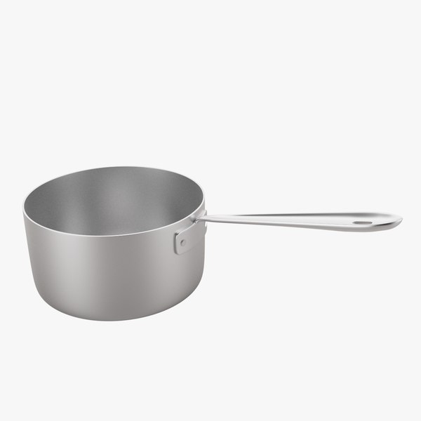Stainless Steel Cooking Pan Game Ready Low Poly model - TurboSquid 1977488