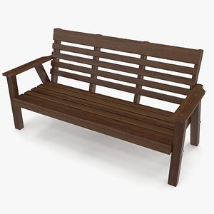 3D bench dark model