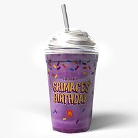 McDonalds Grimaces purple milkshake
