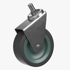3D Threaded Stem Caster Wheel