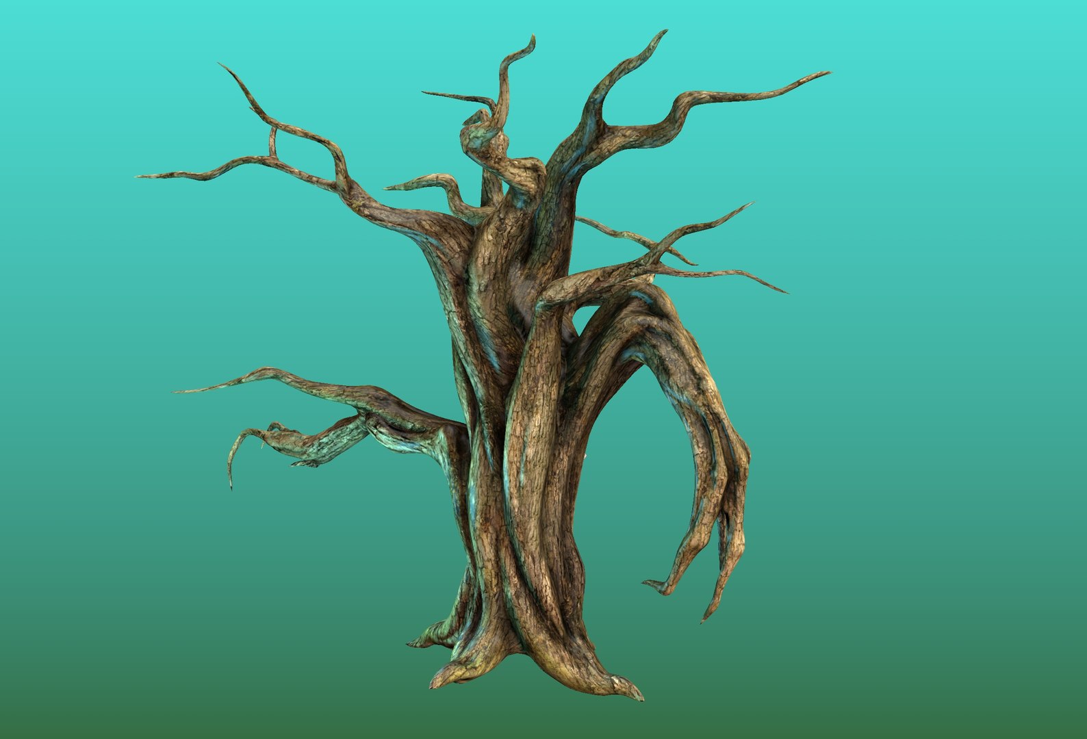 3d tree monster model