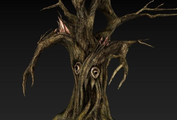 3d tree monster model
