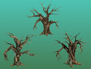 3d tree monster model