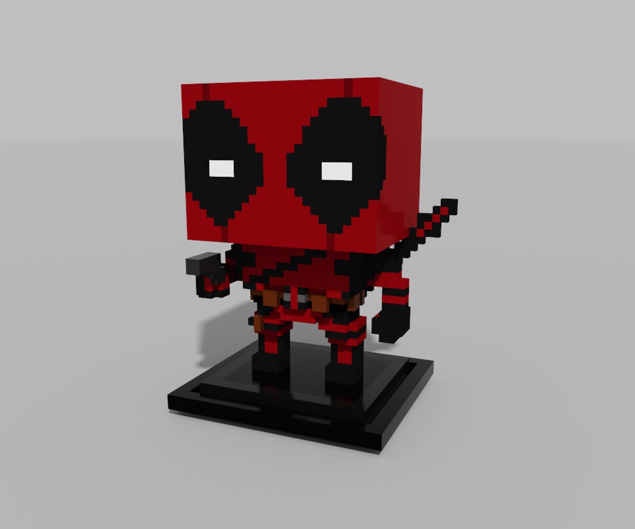 Voxel deadpool model - TurboSquid 1531714