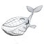 Toon whale 3D
